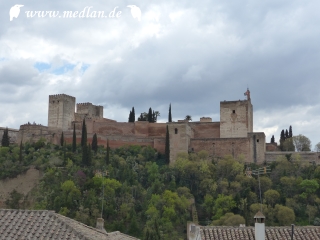Unser Blick auf die Alhambra